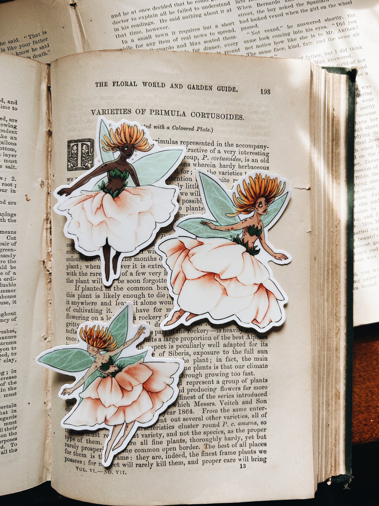 Peony Fey | Waterproof Vinyl Sticker | 3"