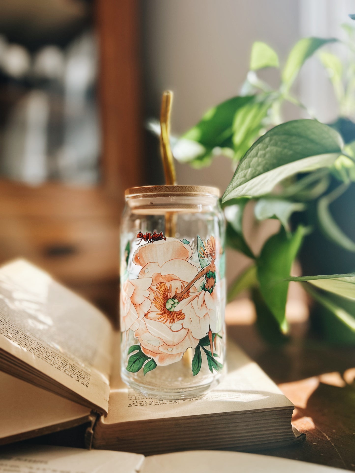 Peony Fey Glass